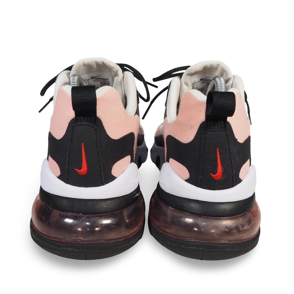 Nike Air Max 270 React Women's 11 Running Shoes Black White Coral AT6174-005 - Picture 6 of 12